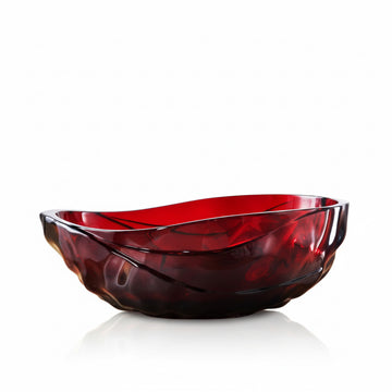 67 Inch Oval Flame Red Resin Modern Style Freestanding Soaking Bathtub
