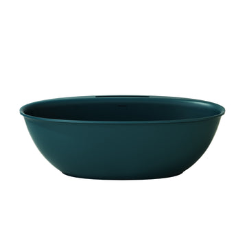 63 Inch Emerald Forest Artificial Stone Freestanding Bathtub