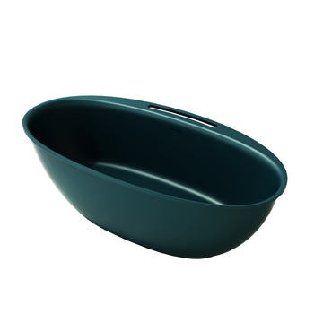 63 Inch Emerald Forest Artificial Stone Freestanding Bathtub