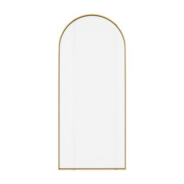 34 in. W x 78 in. H Framed Fixed Shower Door Arched Shower Door with 3/8 in. (10mm) Clear Glass or Fluted Glass