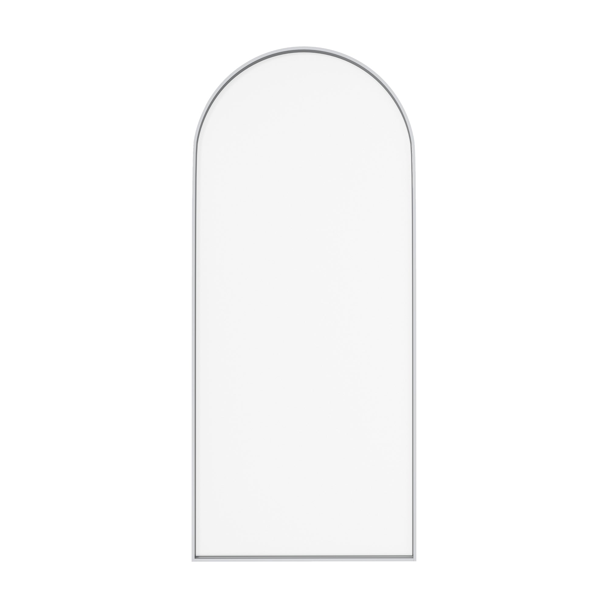 34 in. W x 78 in. H Framed Fixed Shower Door Arched Shower Door with 3/8 in. (10mm) Clear Glass or Fluted Glass