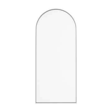 34 in. W x 78 in. H Framed Fixed Shower Door Arched Shower Door with 3/8 in. (10mm) Clear Glass or Fluted Glass