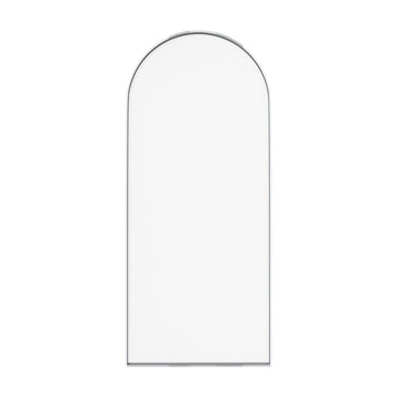 34 in. W x 78 in. H Framed Fixed Shower Door Arched Shower Door with 3/8 in. (10mm) Clear Glass or Fluted Glass