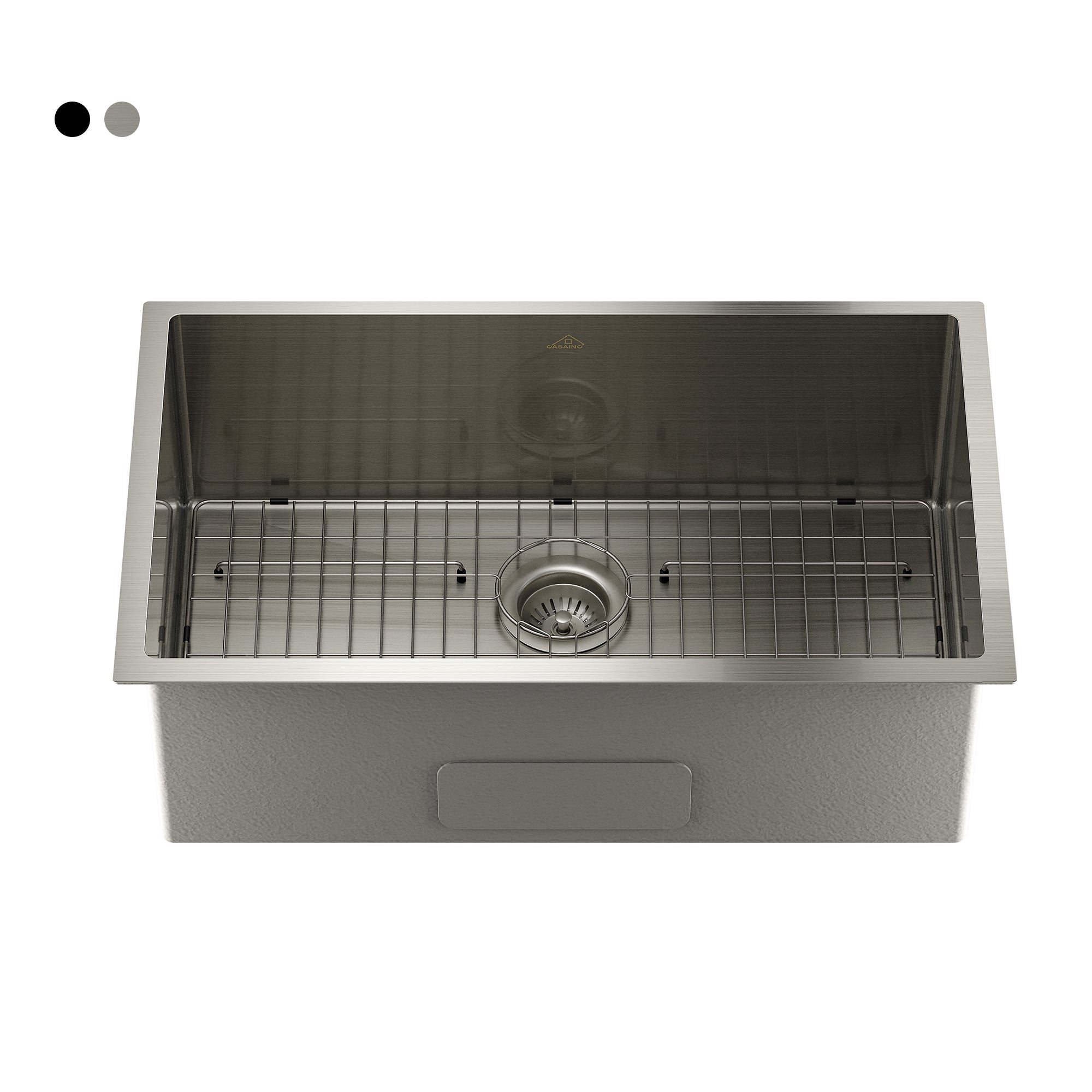 30 in. Undermount Single Bowl 18-Gauge Brushed Stainless Steel Kitchen Sink with Cutting Board, Accessories