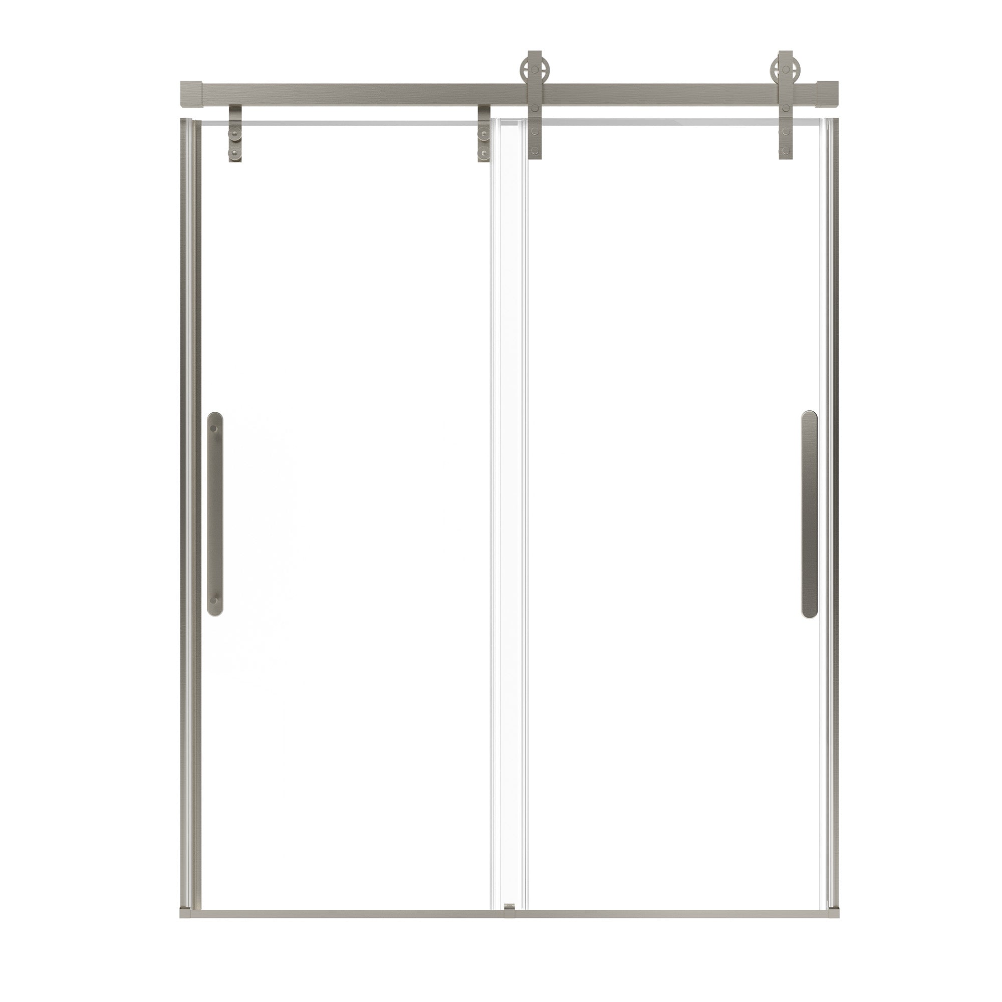60.6 in. W x 76 in. H Frameless Glass Sliding Shower Door with Glass Certified by SGCC