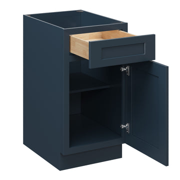 18 Inch Base Cabinet with Soft Close Hinges and Full Overlay Doors