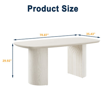 70.8¡± Solid Wood Dining Table