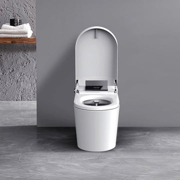 White Pro Version Smart Toilet Multi Mode Cleaning Heated Seat Auto Lid Sensor Flush Premium Full Function Design