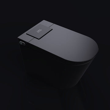 Black Pro Version Smart Toilet Multi Mode Cleaning Heated Seat Auto Lid Sensor Flush Premium Full Function Design