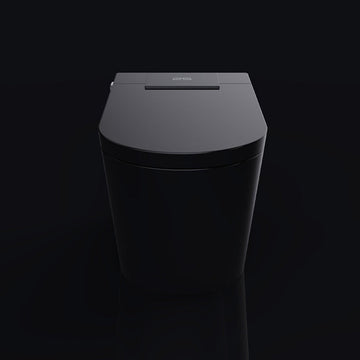 Black Pro Version Smart Toilet Multi Mode Cleaning Heated Seat Auto Lid Sensor Flush Premium Full Function Design