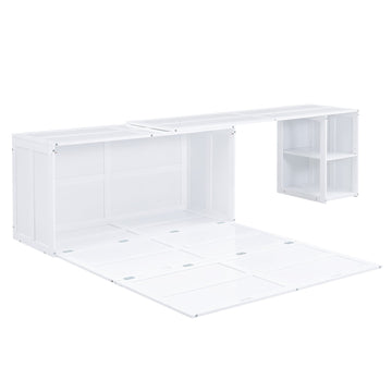 Versatile Queen Size Murphy Bed with Rotable Desk