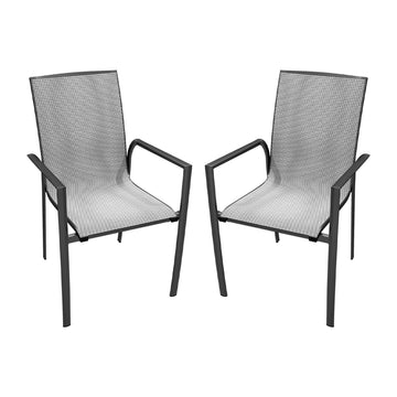 Aluminium Frame with Stackable Dining Chairs