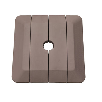 4 pcs Cantilever Umbrella Base PE Square Market Patio Umbrella Base Outdoor Stand Weighted Base for Patio Umbrella