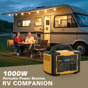 1000W Portable Power Station, 1024Wh Solar Generator Backup Power Supply