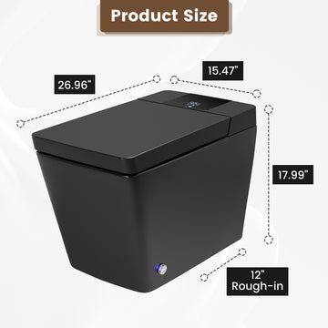 Smart Toilet Flagship Model Heated Seat Multi Wash Radar Sensor Auto Flush Remote Control
