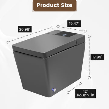 Smart Toilet Flagship Model Heated Seat Multi Wash Radar Sensor Auto Flush with Remote