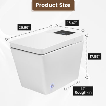 Smart Toilet Flagship Model Heated Seat Multi Wash Radar Sensor Auto Flush Remote Control