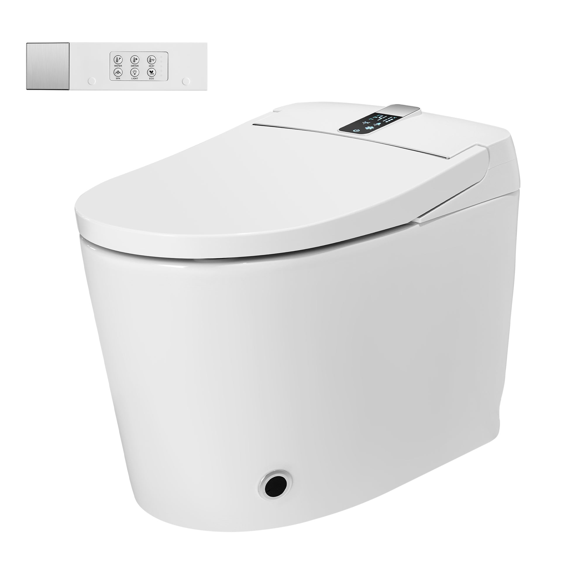 Smart Toilet Ceramic Body Heated Seat Multi Wash Auto Flush with Remote
