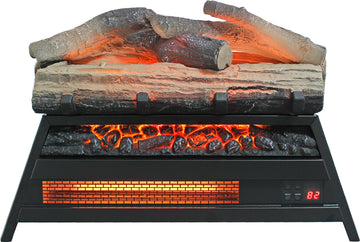 23 inch Electric Fireplace  3D Log set insert, Infrared Fireplace Heater for Indoor