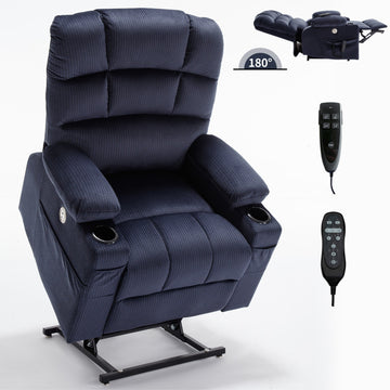 Dual Motor Infinite Position Power Lift Recliner Chair Heavy Duty Motion Mechanism with Dual Cup Holders