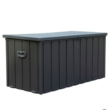49.41-in W x 24.69-in D x 23.43-in H Dark Gray Steel Outdoor Storage Cabinet