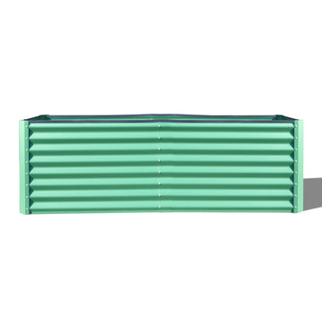 6x3x2 ft. Steel Galvanized Raised Garden Bed Outdoor Planter Garden Box Large Metal Planter Box in Green