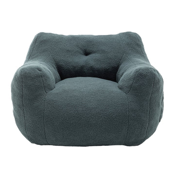 Bean Bag Chair for Adults with Armrests High Density Foam Lazy Sofa for Living Room and Bedroom Light Green
