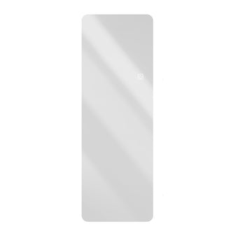 65 x 21 LED Full Length Mirror with 3-Color Dimmable Lights, Wall Mounted Borderless Dressing Mirror with Rounded Corners, Silver