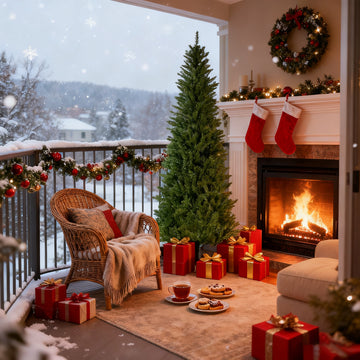 6FT Classic Pencil Christmas Tree is an 72-inch classic pencil-shaped Christmas tree suitable for both Halloween and Christmas. It features dense branches for realistic Christmas decorations 