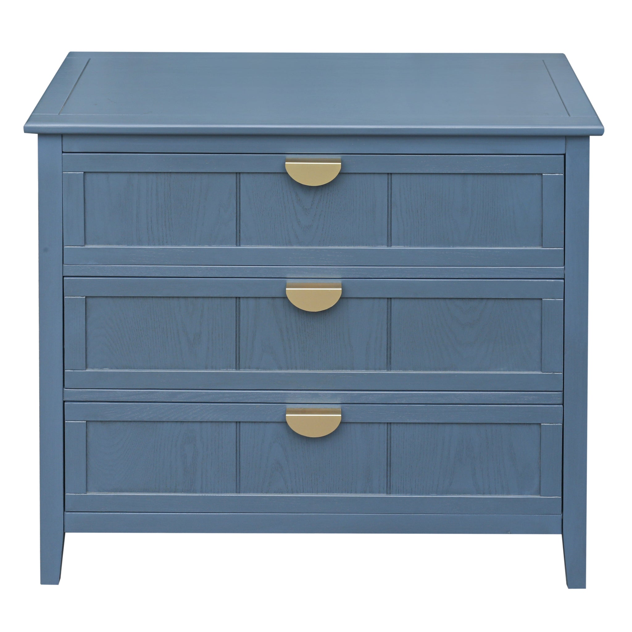 3 Drawer Cabinet Storage Cabinet with Drawers Modern Sideboard Buffet Cabinet Entryway Cabinet for Living Room Dressers Chest of Drawers, Blue