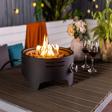 Tabletop Portable Propane Fire Pit with Lid 40000 BTU