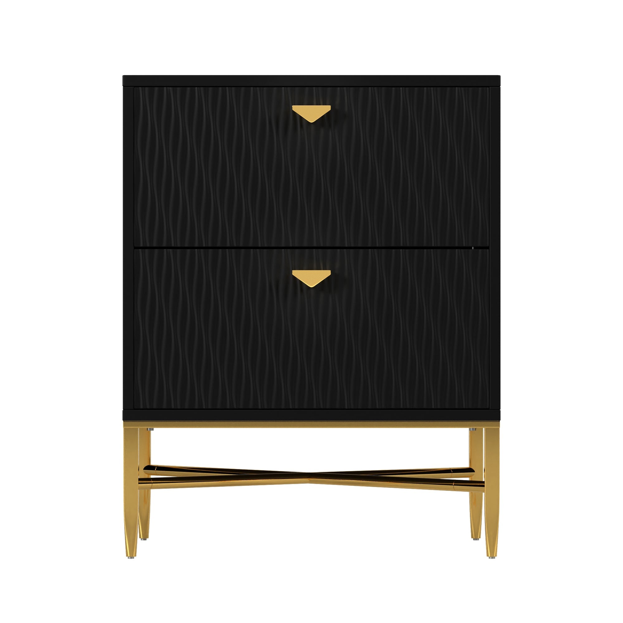 2 - Drawer Wood Nightstand
