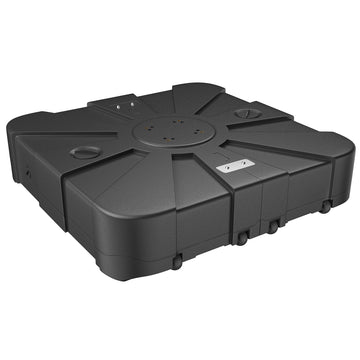 33inch Umbrella Base with Wheels Fillable Umbrella Base 220 lbs~306 lbs Water & Sand Filled Weighted Base Patio Umbrella Base for Cross/Rotation Base