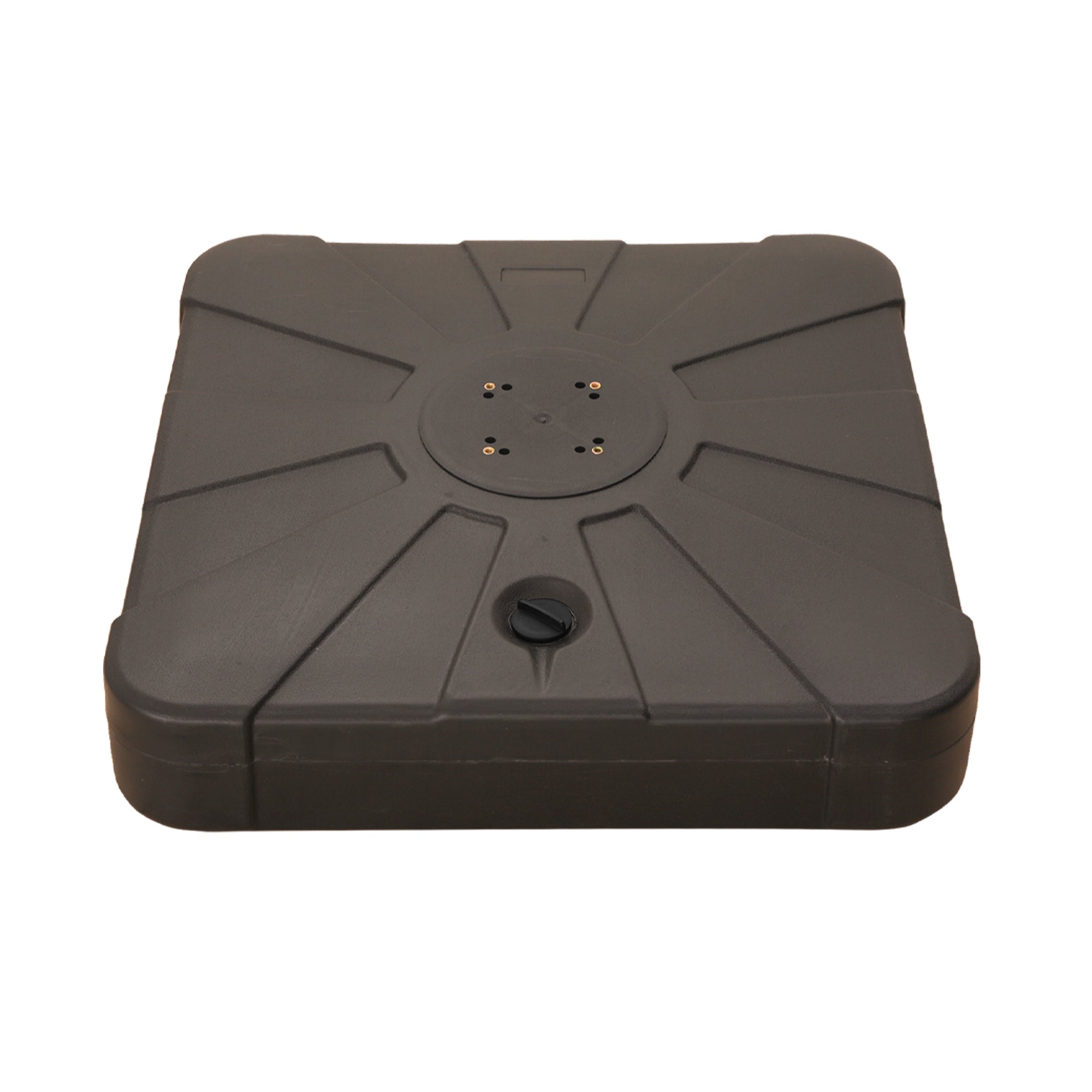 308 lbs Square Patio Umbrella Base HDPE Cantilever Umbrella Base Water & Sand Filled Weighted Base Heavy Duty Outdoor Umbrella Base Stand