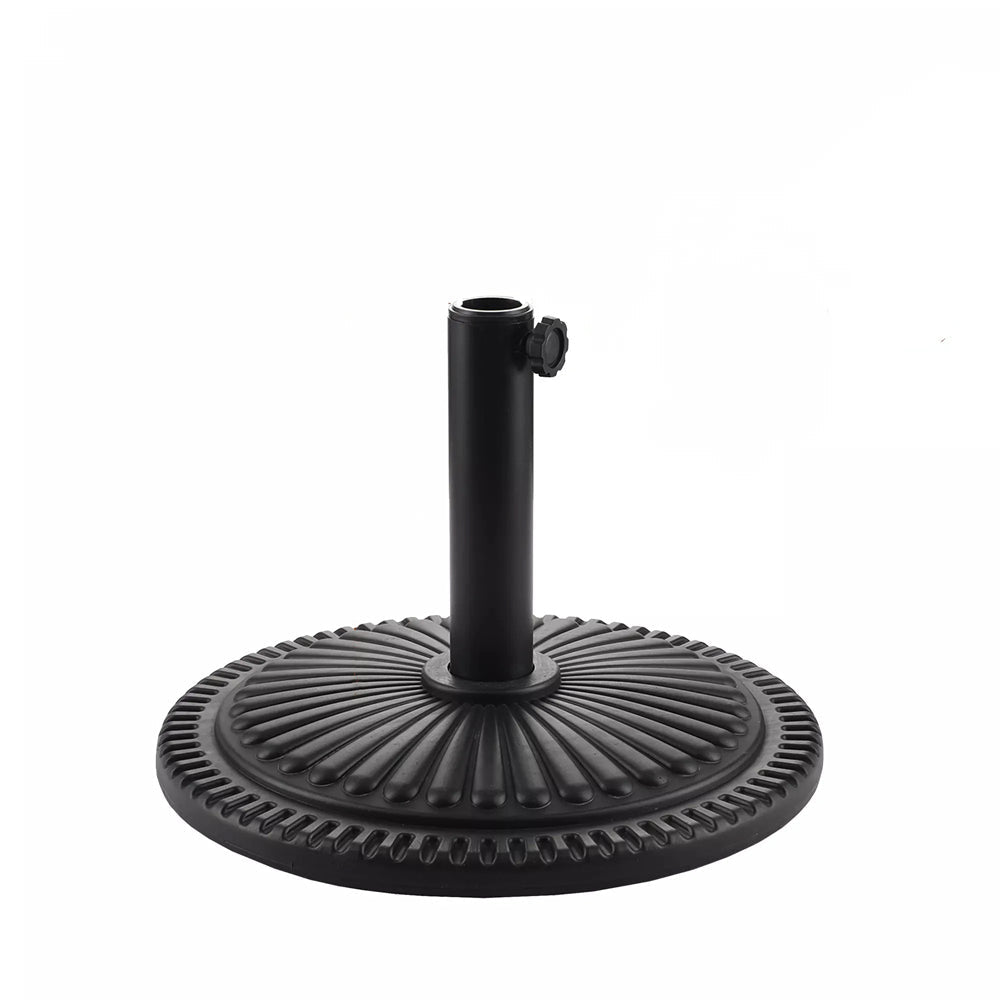 18in Patio Umbrella Base Heavy Duty Umbrella Base Stand Outdoor Patio Round Umbrella Base Antiqued Umbrella Stand Base for Deck Garden