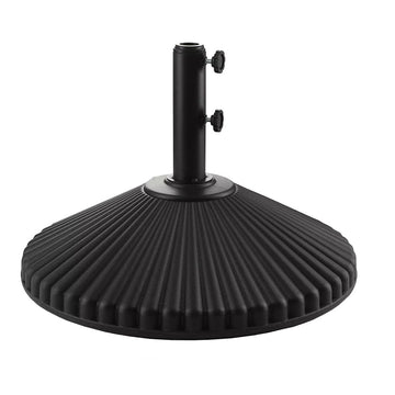 23in Patio Umbrella Base Round Heavy Duty Umbrella Base Outdoor Umbrella Stand Water and Sand Fillable for Backyard Garden