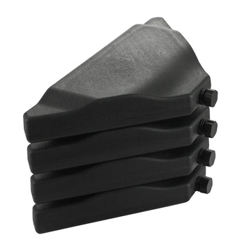 4-Piece Patio Umbrella Base Outdoor Umbrella Base Stand Heavy Duty Umbrella Base Weighted for Cantilever Hanging Water and Sand Fillable for Garden Lawn Backyard 27.6in