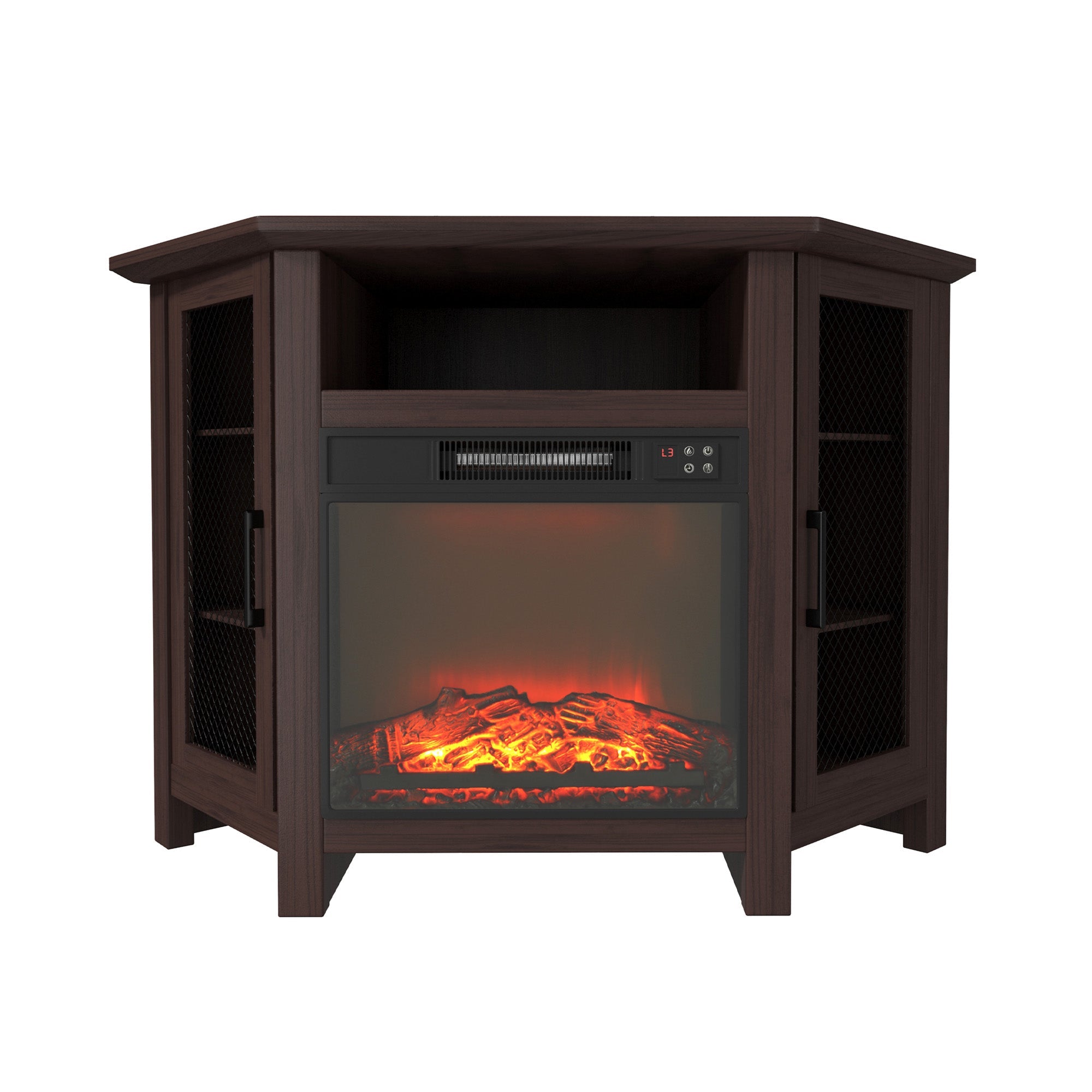 TV Stand Fits TVs up to 55 inches with Electric Fireplace