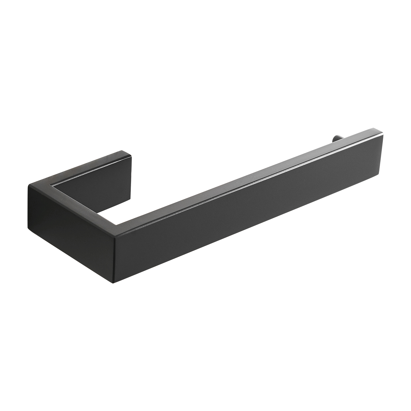 8.26 in L Wall Mounted Stainless Steel Hand Towel Bar in Matte Black