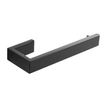 8.26 in L Wall Mounted Stainless Steel Hand Towel Bar in Matte Black
