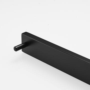 8.26 in L Wall Mounted Stainless Steel Hand Towel Bar in Matte Black