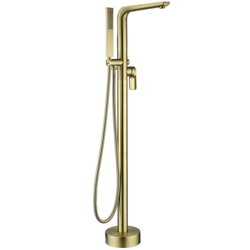 Single-Handle 1-Spray Tub and Shower Faucet in Brushed Gold (Valve Included) - Built In Valve