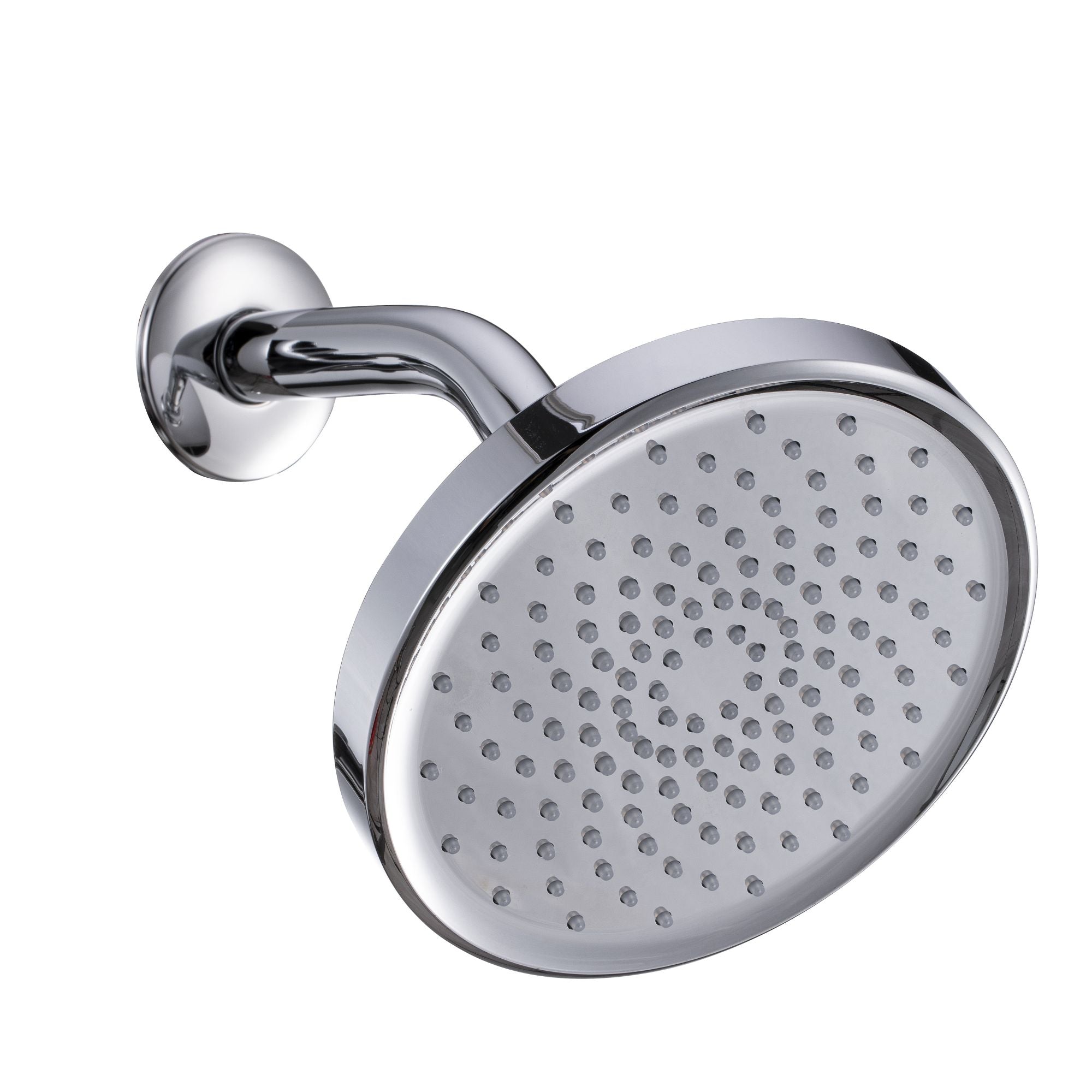 1-Spray Pattern 6 in. Single Wall Mount Fixed Shower Head