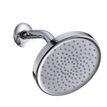 1-Spray Pattern 6 in. Single Wall Mount Fixed Shower Head