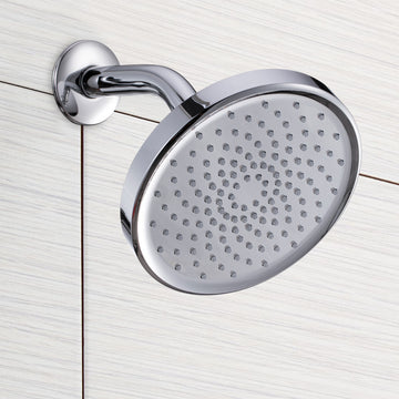 1-Spray Pattern 6 in. Single Wall Mount Fixed Shower Head