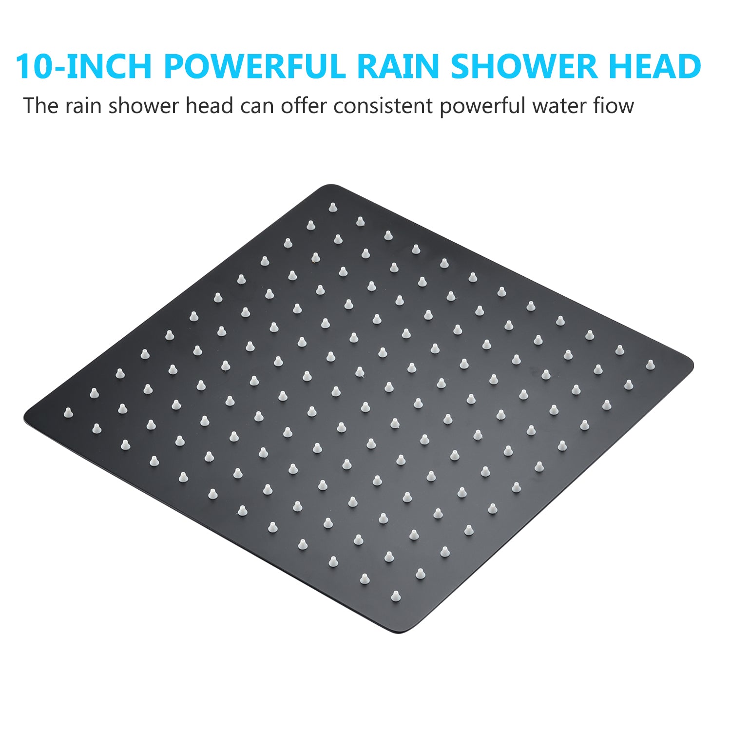 10 in. rain shower head system