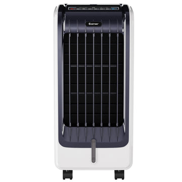 110V Portable Cooling Evaporative Fan with 3-Speed and 8H Timer Function