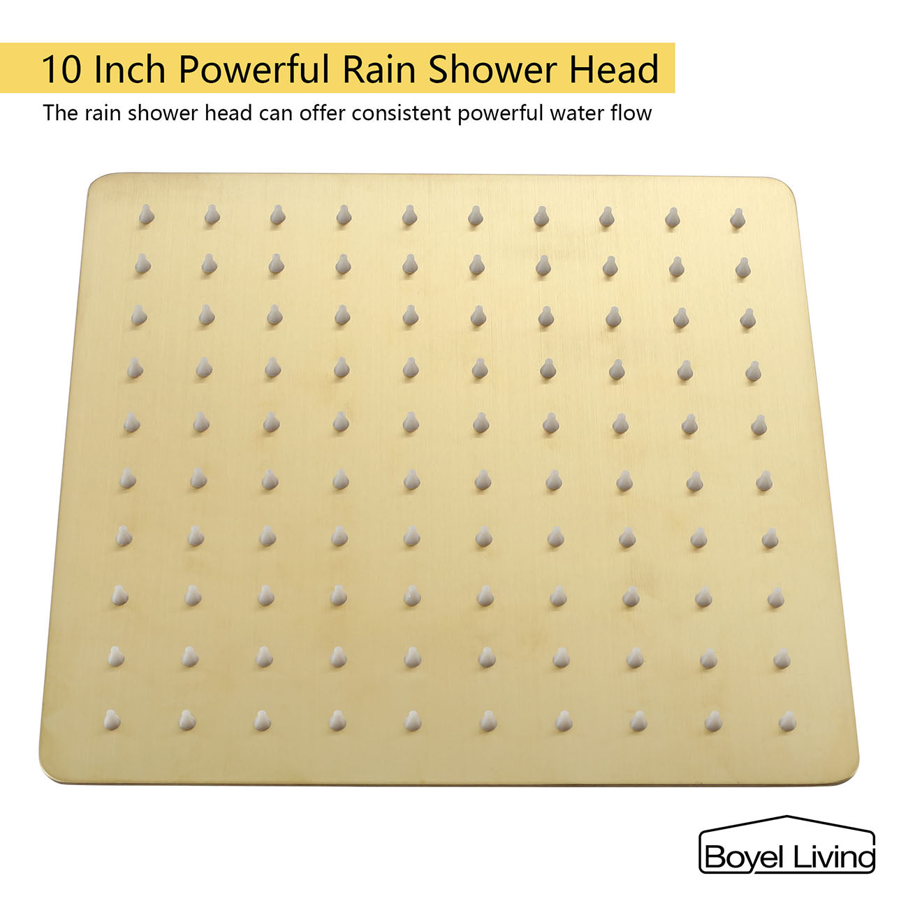 Brushed Gold Shower Head