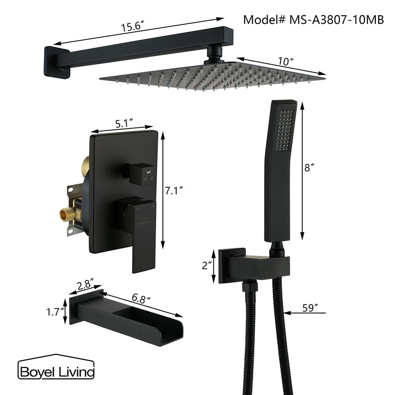 3 way shower system