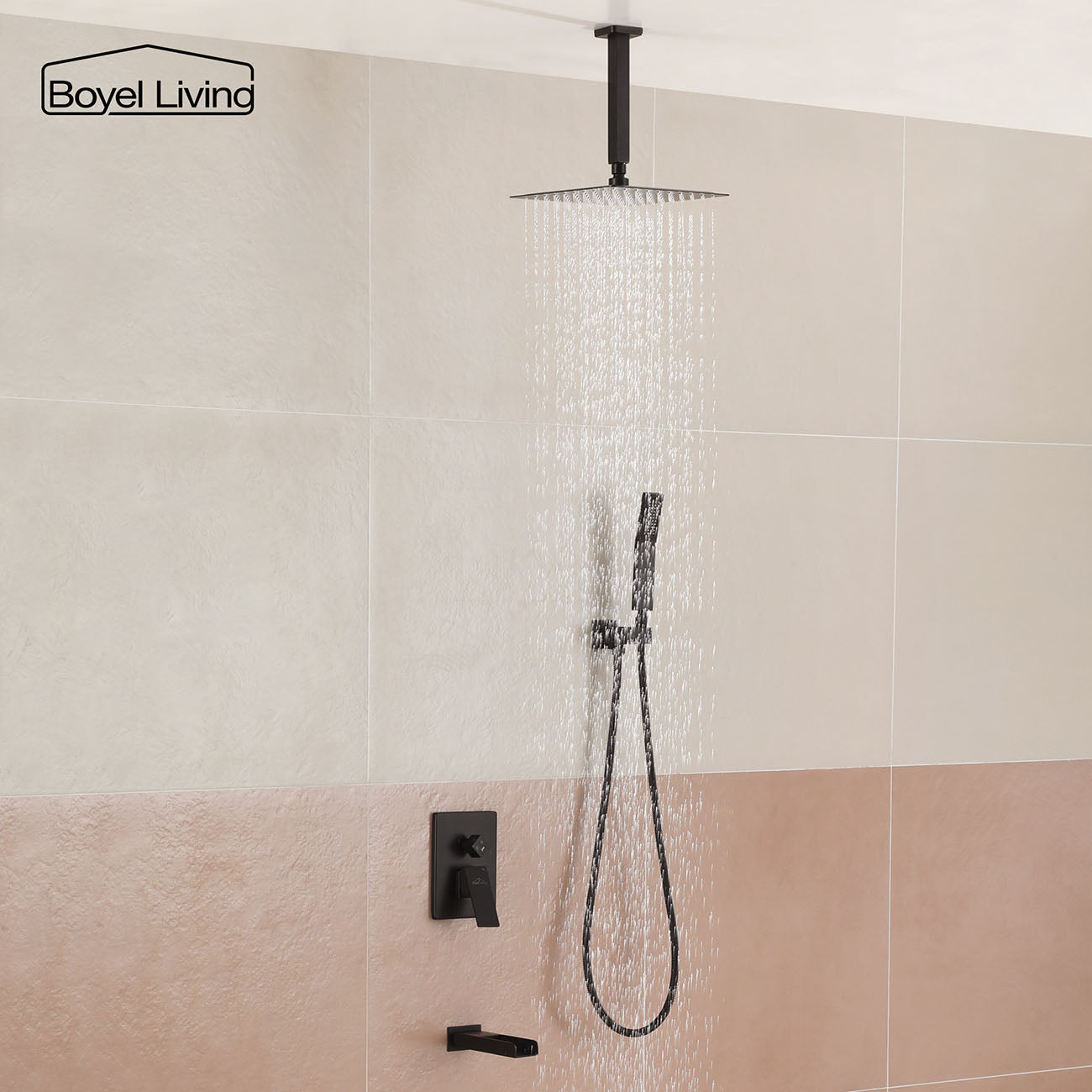 Shower System with Tub Spout and Handheld Shower